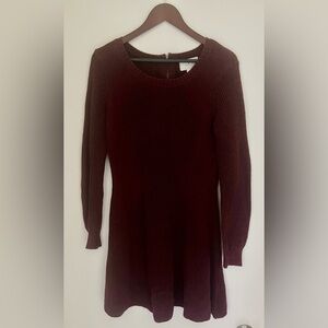 Ruby Moon Maroon Sweater Dress